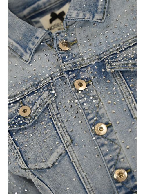 Giubbino in denim con strass NO SECRETS | 251NS206BLEACH